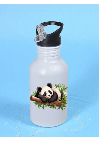 Ağaçtaki Panda Matara Suluk 600 ml - Çocuk Suluk Matara, Çocuk Su Matarası