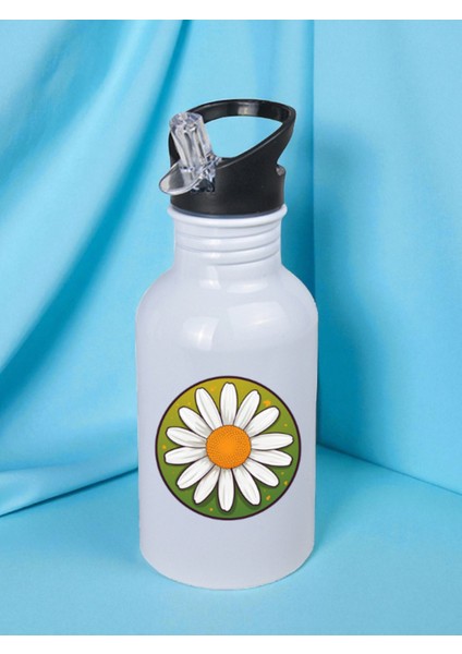 Parlayan Papatya Matara Suluk 600 ml - Sporcu Suluğu, Büyük Suluk, Spor Matara, Sporcu Sulukları