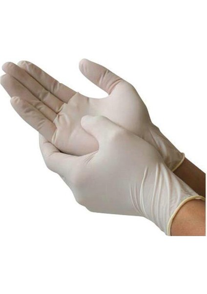 Lateks Pudralı Muayene Eldiveni (100'LÜ) modelleri