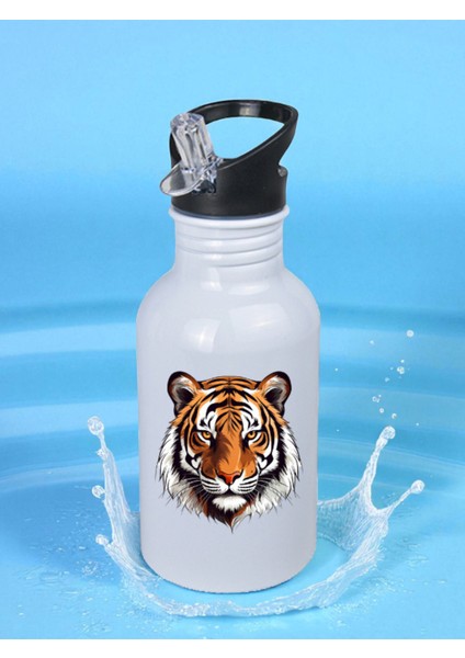 Karizmatik Kaplan Matara Suluk 600 ml - Çocuk Suluk Matara, Çocuk Su Matarası