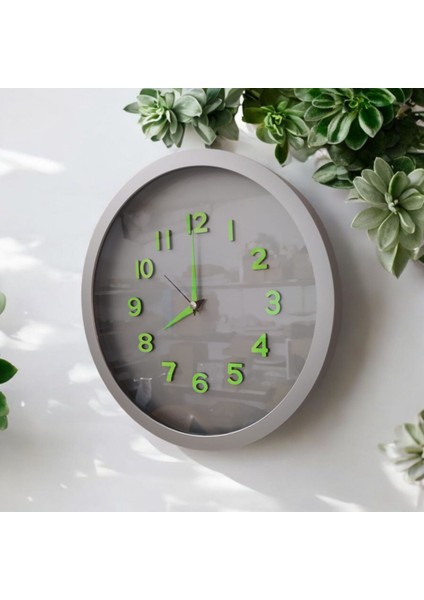 Fosforlu Duvar Saati, Takı ve Anahtarlık Seti, Parlak ve Şık Tasarım modelleri