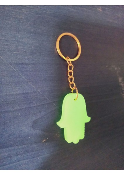 Fosforlu Duvar Saati, Takı ve Anahtarlık Seti, Parlak ve Şık Tasarım