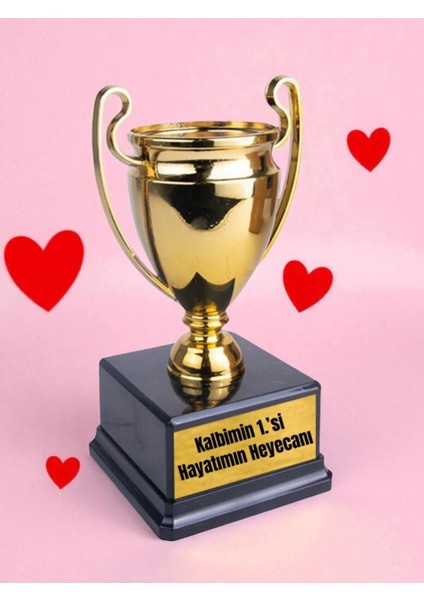 Heyecan Yazılı 23 cm Hediyelik - Erkek Çocuğa Doğum Günü Hediyesi, Baba Hediye, Arkadaş Hediyeleri