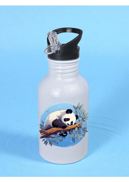 Panda Temalı Matara Suluk 600 ml - Çocuk Suluk Matara, Çocuk Su Matarası