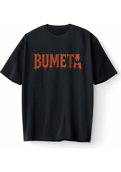 Halloween Bumeta Logo Oversize Unisex Tişört T-Shirt