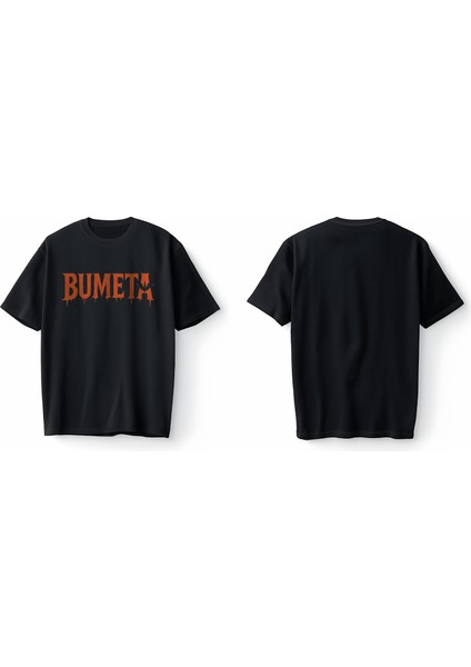 Halloween Bumeta Logo Oversize Unisex Tişört T-Shirt modelleri