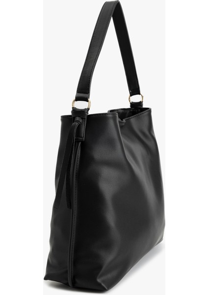 Metal Aksesuarlı Saplı Suni Deri Büyük Tote Çanta modelleri