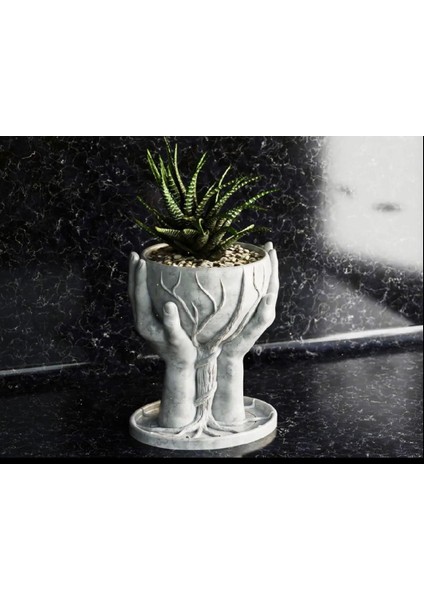 Mermer Desenli Hand Of Tree Plastik Vazo fiyatları