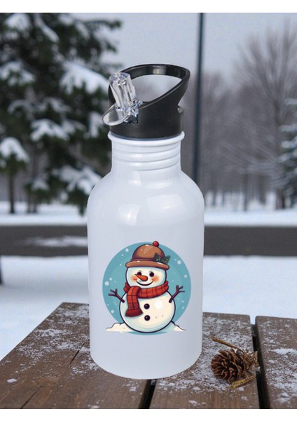 Kardan Adam Baskılı Matara Suluk 600 ml - Sporcu Suluğu, Büyük Suluk, Spor Matara, Sporcu Sulukları