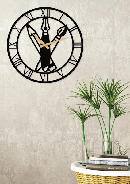 Roma Rakamlı Metal Duvar Saati, 50X50 Cm, Şık ve Fonksiyonel Hediye Seçeneği fırsatları