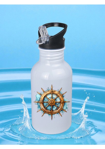 Dümen Temalı Matara Suluk 600 ml - Çocuk Suluk Matara, Çocuk Su Matarası