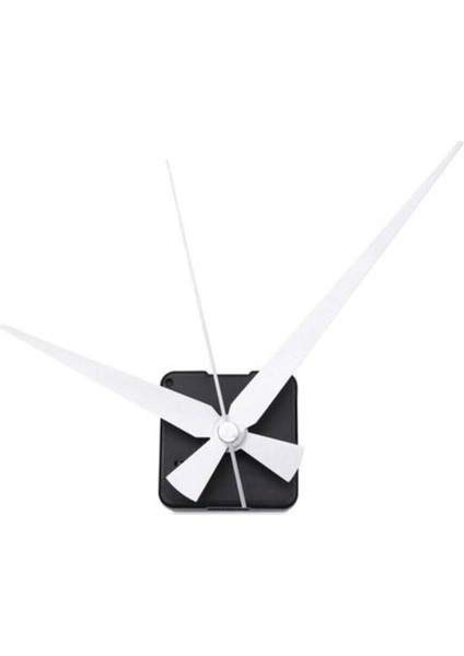 Sessiz Duvar Saati Mekanizması, Askısız, 22 mm Şaft, Gümüş Renk, Ölçülere Dikkat Edin