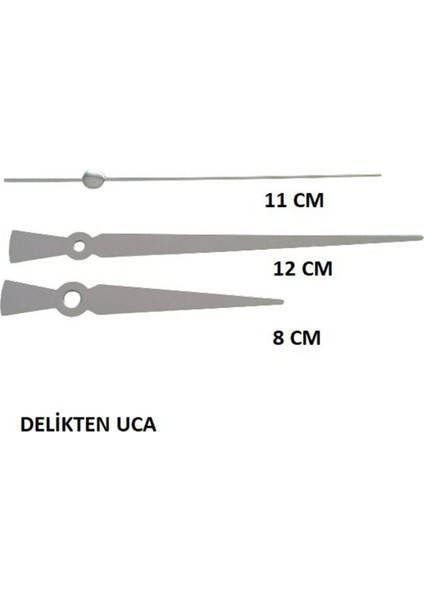 Sessiz Duvar Saati Mekanizması, Askısız, 22 mm Şaft, Gümüş Renk, Ölçülere Dikkat Edin modelleri
