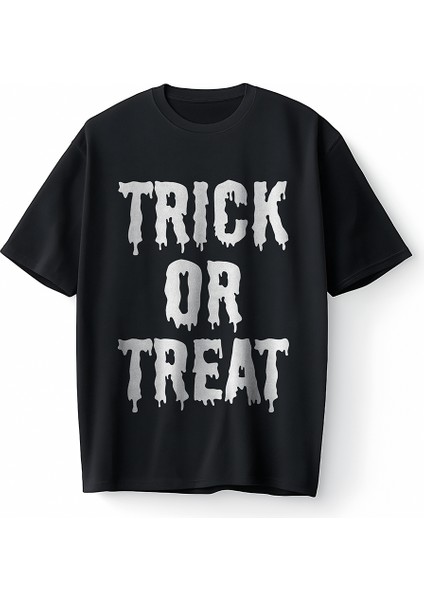 Trick Or Treat Oversize Unisex Tişört T-Shirt