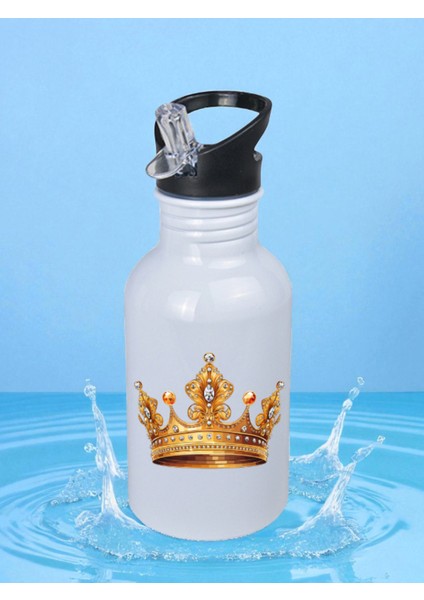Kral Kraliçe Matara Suluk 600 ml - Çocuk Suluk Matara, Çocuk Su Matarası