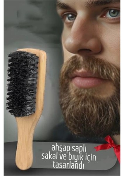 Sakal Tarama Fırçası Ahşap Saplı