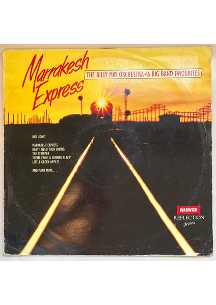 The Billy May Orchestra Marrakesh Express Lp Plak (Orijinal 1987 Dönem Avrupa Baskı Plak)