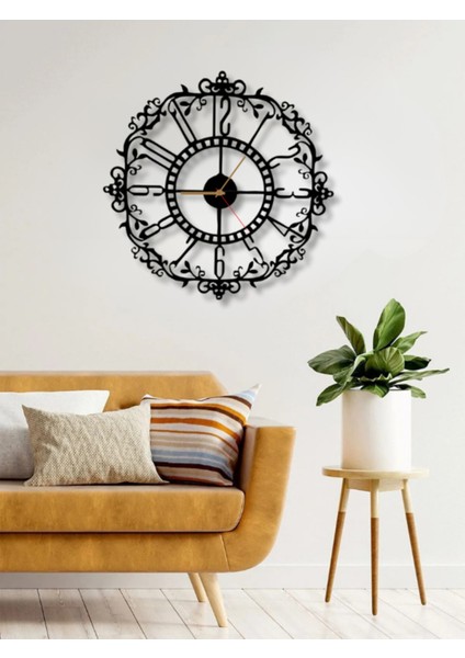 Şık Ahşap Duvar Saati, Ev Için Dekoratif ve Hediyelik Seçenekleriyle