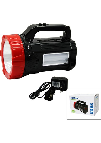 2in1 = 1led 16SMD Feneri̇ Projektör Fi̇ş Şarjli Ampul Çikişli (5193)