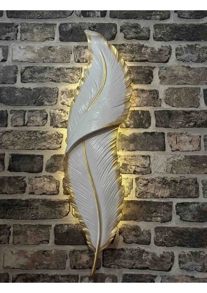 Dekoratif Pilli LED Tüy Aplik | Duvar Aydınlatma & Gece Lambası | Işıklı Duvar Dekoru fiyatları