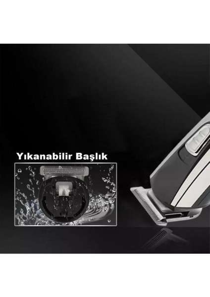 Yeni Nesil Ayarlı Profesyonel Erkek Saç Sakal Tıraş Makinesi Siyah fırsatları