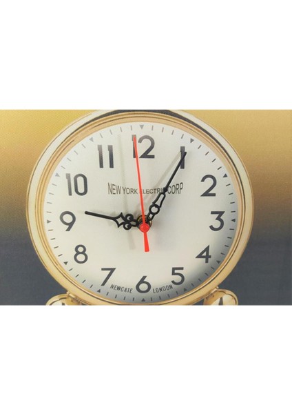 Şık Sarı Kanvas Resim ve Saat Kombini, Dekorasyona Renk Katın fiyatları