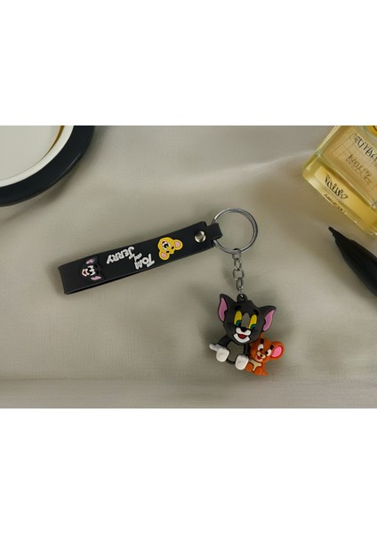 Tom ve Jery Silikon Anahtarlık & Çanta süsü