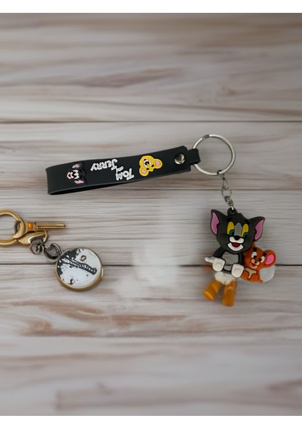 Tom ve Jery Silikon Anahtarlık & Çanta süsü modelleri