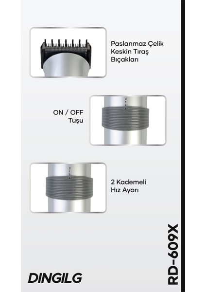 Güçlü ve Kullanışlı Şarjlı Çok Fonksiyonlu Tıraş ve Bakım Seti modelleri