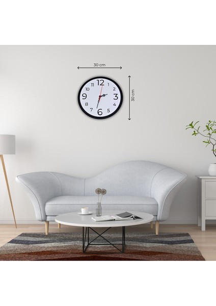 Şık ve Sade 30X30 cm Beyaz Saat, Her Ev Için Güzel Bir Dekorasyon Seçeneği fiyatları
