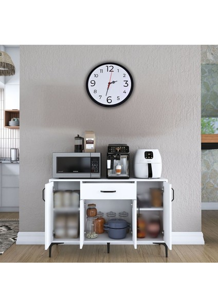 Şık ve Sade 30X30 cm Beyaz Saat, Her Ev Için Güzel Bir Dekorasyon Seçeneği