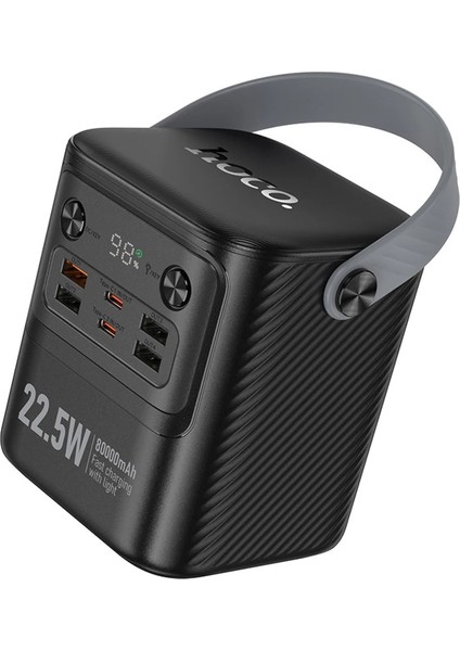 Hoco. J152 Tough 80.000 Mah Dijital Göstergeli Pd 20W LED Işıklı Powerbank - Siyah fiyatları