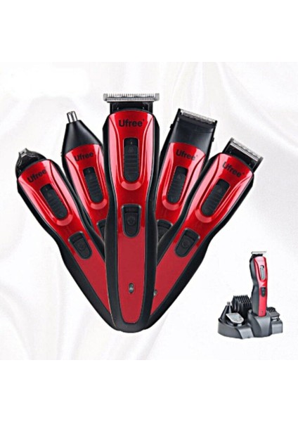 Su Geçirmez Kablosuz Çok Fonksiyonlu Saç Sakal Traş Makinesi Kırmızı fiyatları