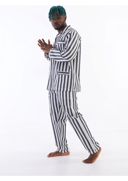 Kocabey 4007 Uzun Kol Çizgili Gaffur Erkek Pijama Takım fırsatları