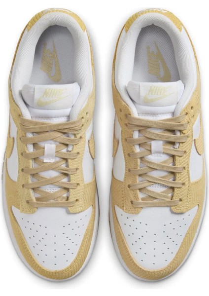 Dunk Low Sarı Kadın Deri Sneaker Ayakkabı - FN7167-700