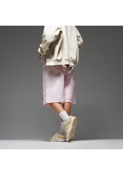 Dunk Low Sarı Kadın Deri Sneaker Ayakkabı - FN7167-700