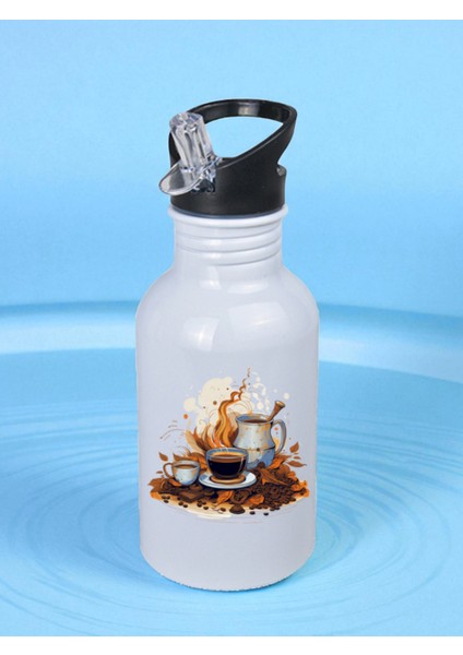 Kahveli Matara Suluk 600 ml - Çocuk Suluk Matara, Çocuk Su Matarası