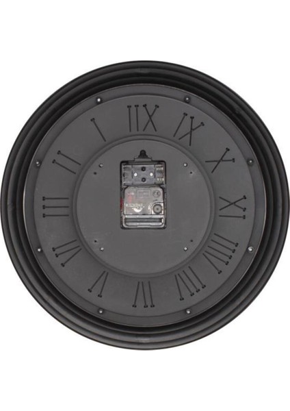 Antik Eskitme Döner Çarklı Roma Rakamlı Duvar Saati, 40 Cm, Siyah fırsatları