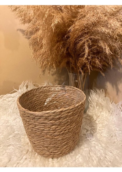 V Şeklinde Hasır Kalın Örgü Içi Poşetli Saksılık En Büyük Boy fırsatları