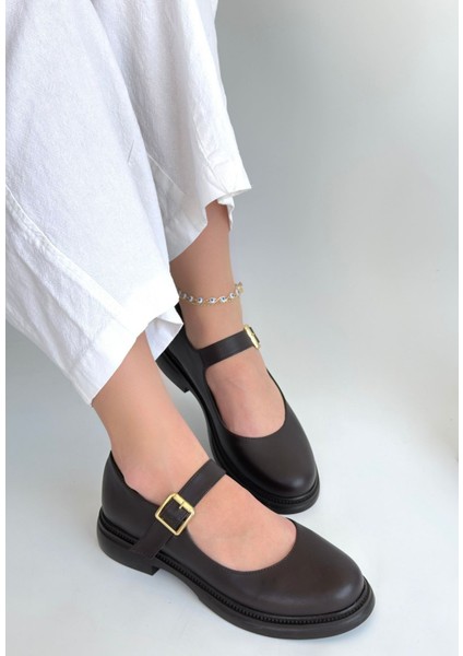 Yokox Kahverengi Cilt Oxford Ayakkabı fiyatları