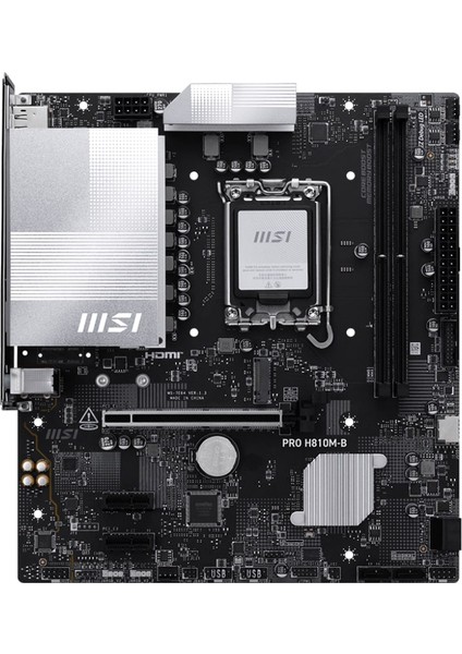 Msı Pro H810M-B Ddr5 6400MHZ (Oc) M.2 Matx 1851P fiyatları