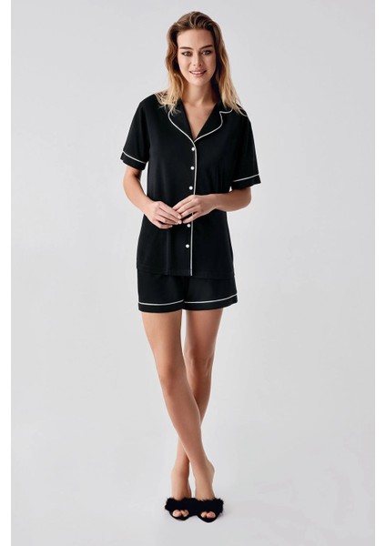 Freshness 324 Kadın 4'lü Sabahlıklı Şorlu Pijama Takımı fırsatları