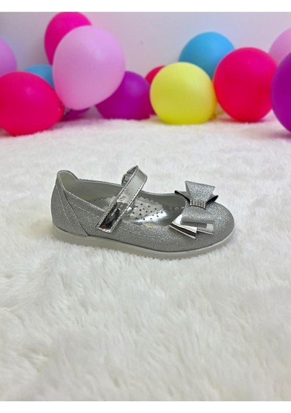 Kız Çocuk Kelebek Taşlı Fiyonklu Pembe Simli Kaymaz Taban Ortopedik Babet fiyatları