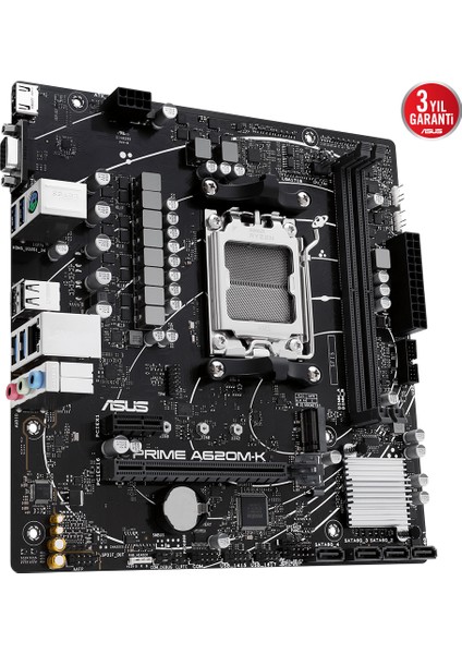 Asus Prıme A620M-K Ddr5 6400+(OC) HDMI VGA M.2 Am5 modelleri