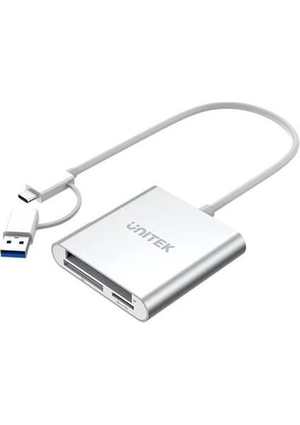 Unıtek Usb-C/a To Hafıza Kart Okuyucu Sd/cf/mıcro Sd 5gbps (Y-9313D)