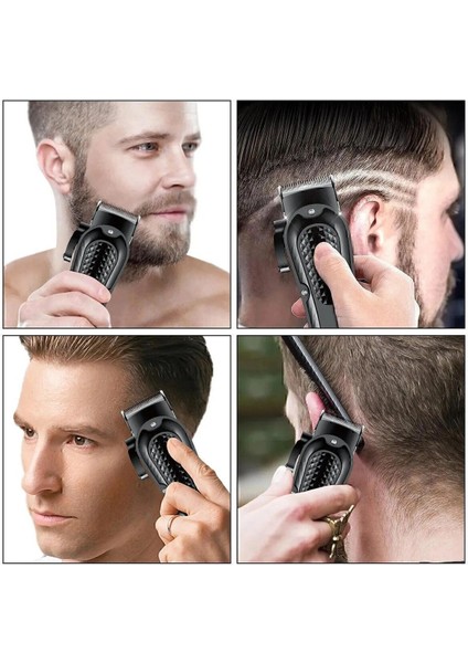 Profesyonel Saç Sakal Tıraş Makinesi, Siyah, Çok Fonksiyonlu ve Hafif Tasarım indirimleri