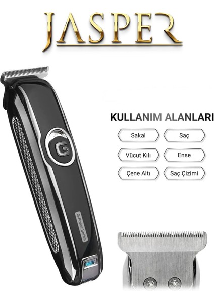 Siyah Renkli Şarjlı Tıraş Makinesi - Pratik ve Güçlü Kullanım fırsatları