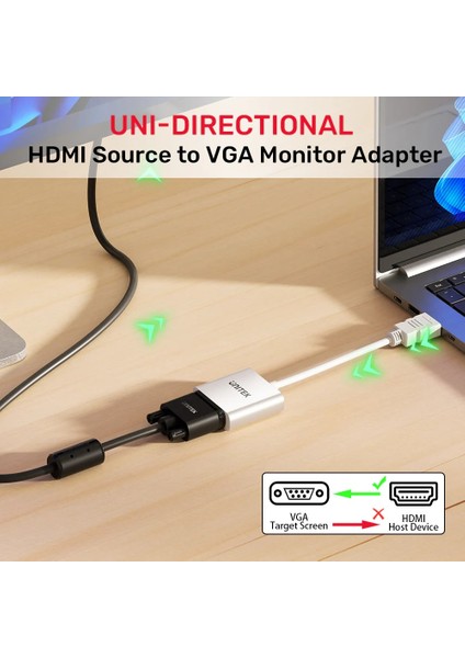 Unıtek HDMI To VGA Dönüştürücü 1080P&amp;60Hz(Y-6333C) indirimleri