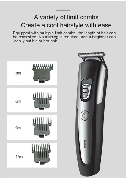 Siyah Kişisel Bakım Makinesi, Tüy Kısaltma ve Sakal Kesme Aleti