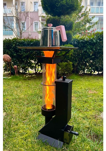 Kamp Pelet Soba / Taşınabilir Kokusuz ve Külsüz Isıtıcı / Kamp ve Bahçe Isıtıcısı